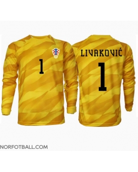 Billige Fotballdrakt Kroatia Dominik Livakovic #1 Keeper Replika Hjemmedrakt EM 2024 Langermet